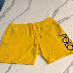 XL Polo Yellow Athletic Shorts